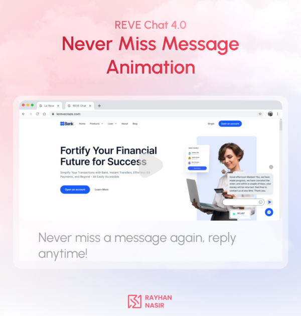Never miss a message again, reply anytime!