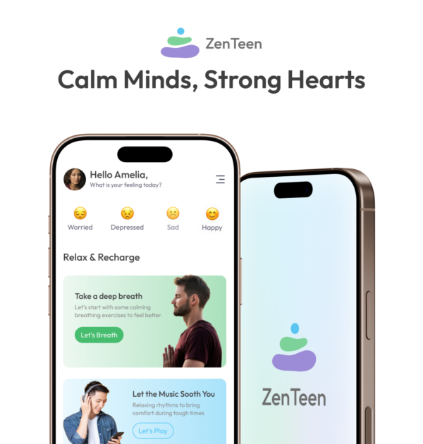 ZenTeen Stress Relief Application UX Case Study