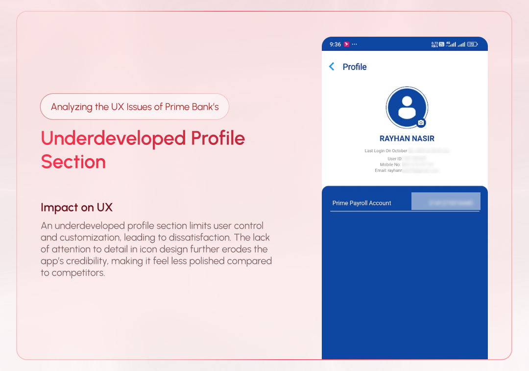 Underdeveloped Profile Section