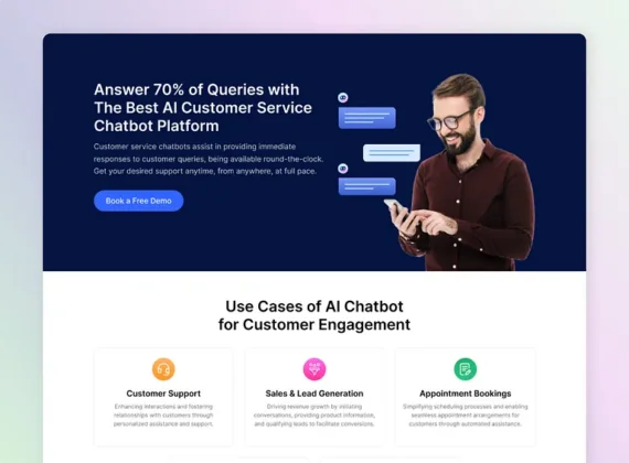 Chatbot - Lead Generation Landing Page