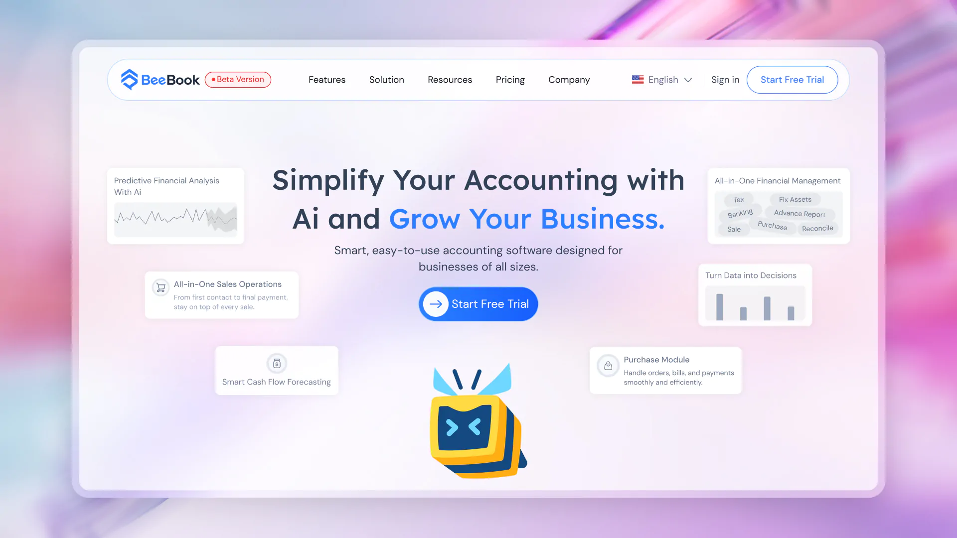 A UX Case Study on Storytelling & Conversion in Beebook’s SaaS Website header