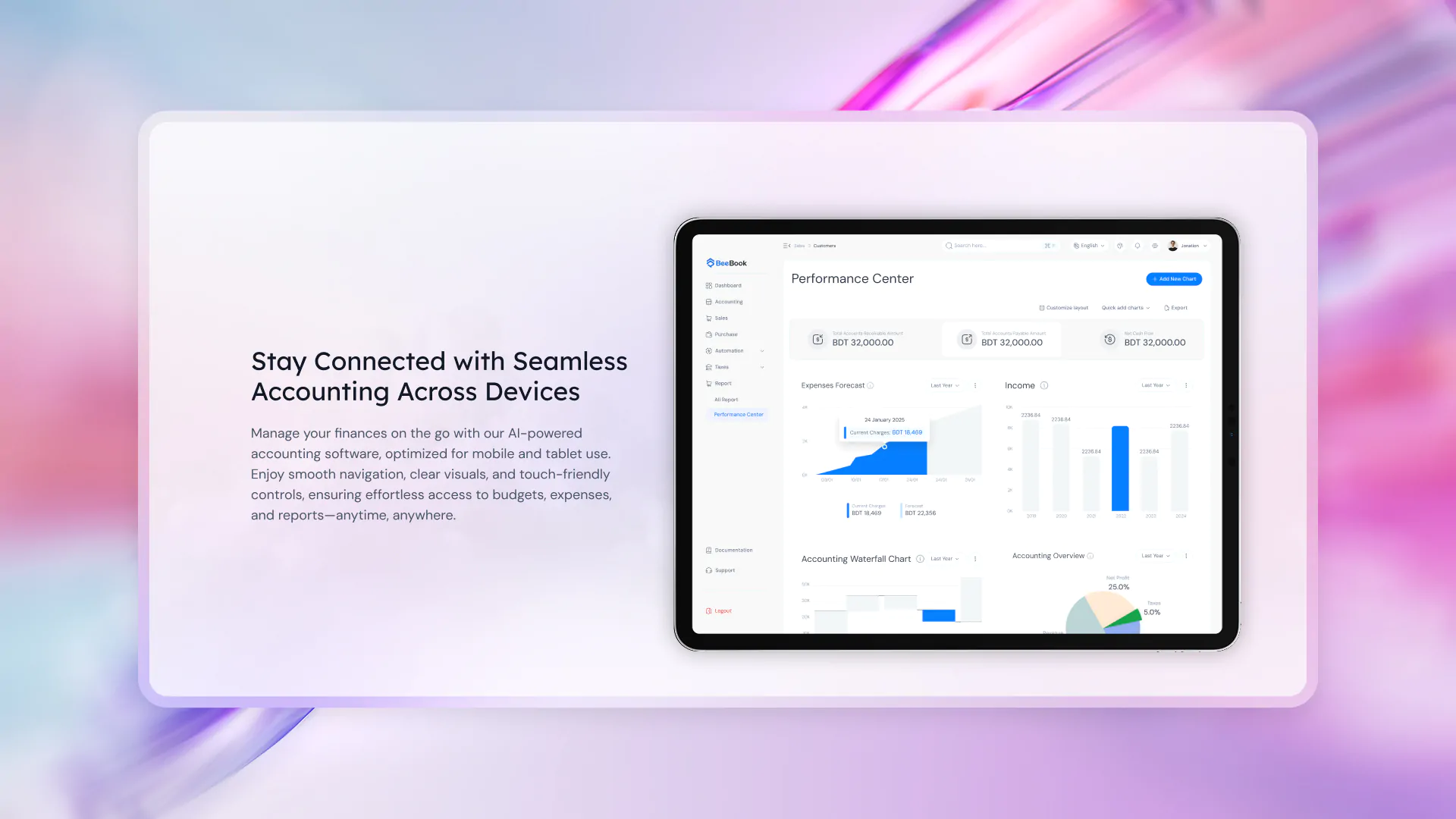 A UX Case Study on Storytelling & Conversion in Beebook’s SaaS Website -tablet