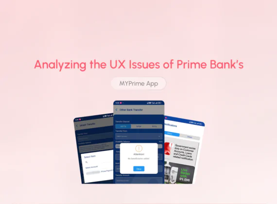 Analyzing the UX Issues of Prime Bank my prime app-cover-page